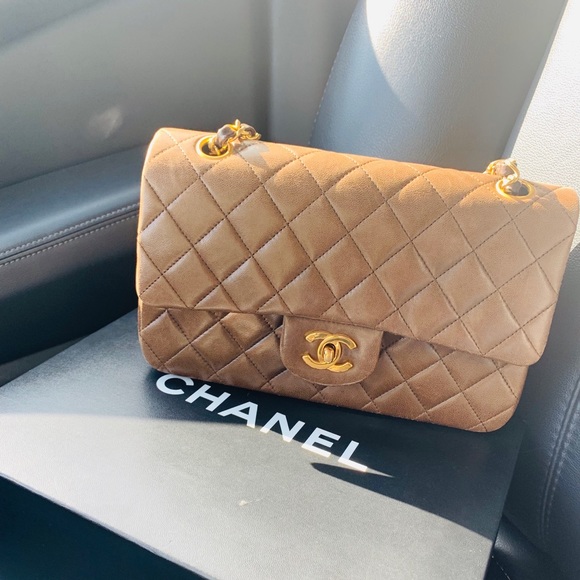 Chanel Quilted Lambskin 9” Double Flap Chain Bag - Picture 12 of 16